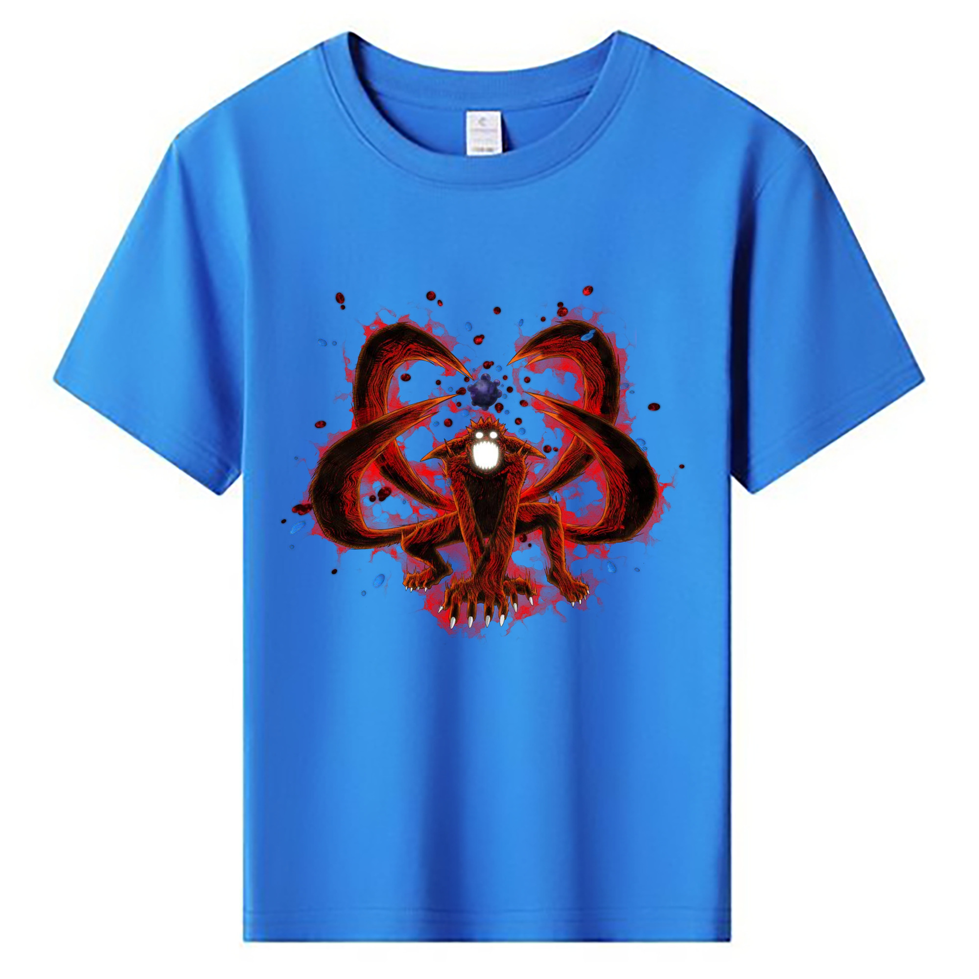 （画像用） NARUTO -ナルト- うずまき ナルト Uzumaki Naruto 綿100％キッズTシャツ（フロントプリント）